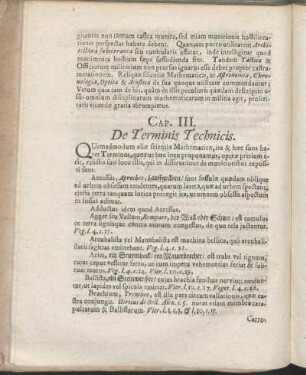 Cap. III. De Terminis Technicis.