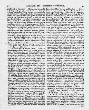 Hamburg, b. Perthes: Ebba von Medem, eine Tragödie von Ludw. Theob. Kosegarten. 137 S. 8.