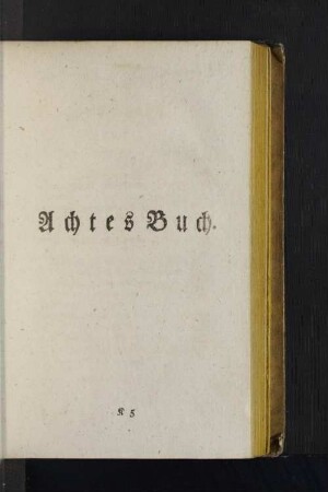 Achtes Buch.