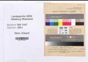 Entnazifizierung Eduard Stern , geb. 26.07.1891 (Pfoertner)