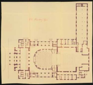 Stadttheater (auch: Opernhaus), Nürnberg: Grundriss 1:100