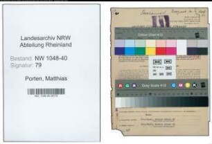 Entnazifizierung Matthias Porten , geb. 09.01.1883 (Anwalt)
