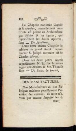 Des Manufactures