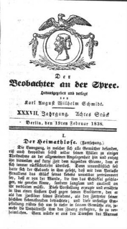 8. Stueck, 19. Februar 1838