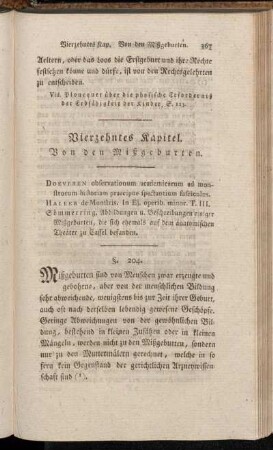 Vierzehntes Kapitel. Von den Mißgeburten.