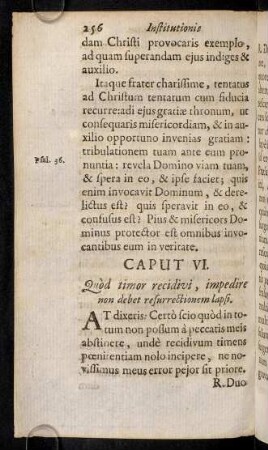 256-269, Caput VI
