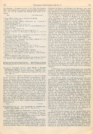 733 [Rezension] Gregorius de Arimino, Gregorii Ariminensis, O.E.S.A. Super primum et secundum sententiarum