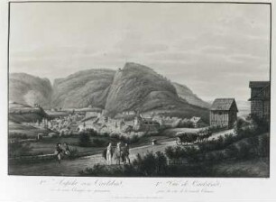 Ansicht von Karlsbad von der neuen Chaussee aus genommen