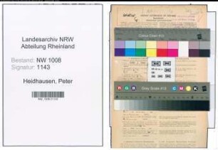Entnazifizierung Peter Heidhausen , geb. 11.06.1904 (Verwaltungsangestellter)