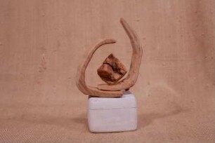 Holzdose ( Weiß ) Würfel im Ring (natur)
