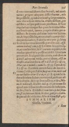 Summarium Glossae, Veniens.
