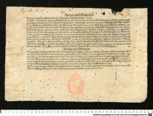 Forma confessionalis et absolutionis ad opus sanctae cruciatae. 1482.