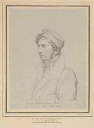 Bildnis Schadow, Rudolph (1786-1822), Bildhauer