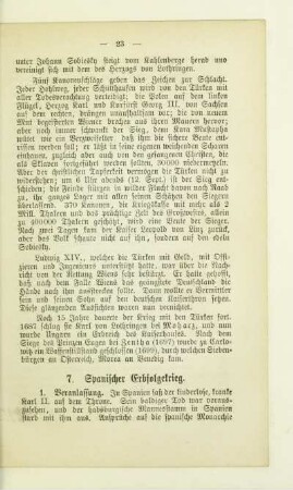 7. Spanischer Erbfolgekrieg
