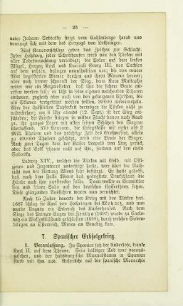 7. Spanischer Erbfolgekrieg