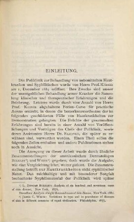 Dreitausend Fälle von Hautkrankheiten