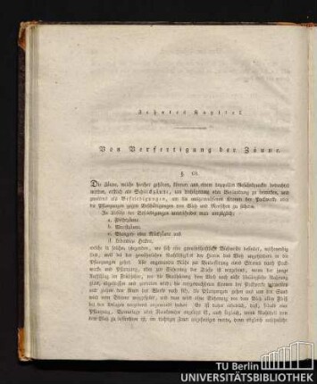 Zehntes Kapitel. Von Verfertigung der Zäune.
