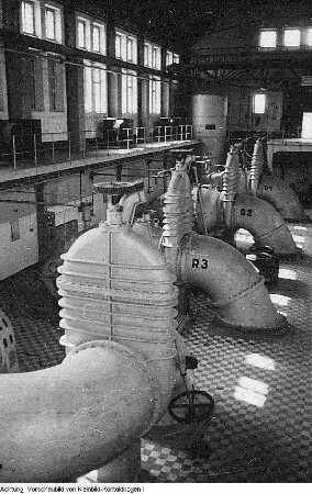 Dresden, Kaditz. Kläranlage Kaditz, Mai 1956