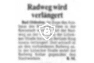 Radweg wird verlängert