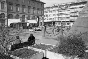 Planungen zur Umgestaltung des Marktplatzes mit Verlegung der Taxistände von der Westseite auf die Ostseite des Marktplatzes