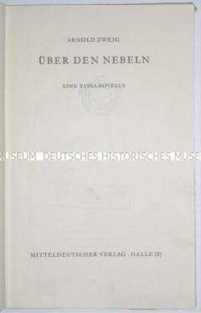 Novelle von Arnold Zweig