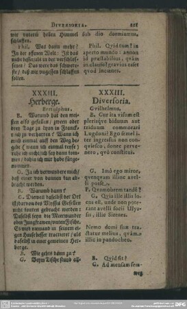 XXXIII. Herberge