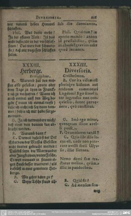 XXXIII. Herberge