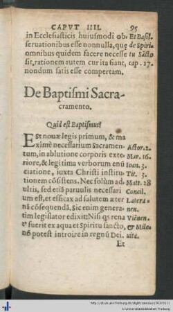 De Baptismi Sacramento