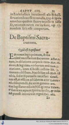 De Baptismi Sacramento