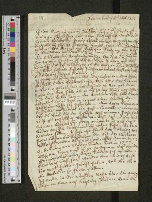 Brief an Friedrich Claudius