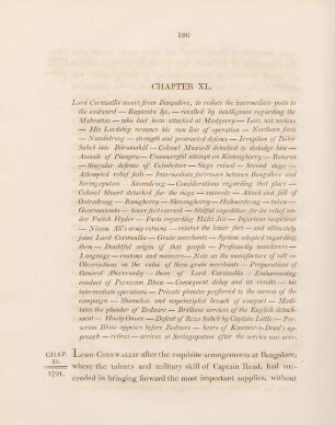 Chapter XL. Lord Cornwallis moves from Bangalore, to reduce the intermediate posts to the eastward - ...