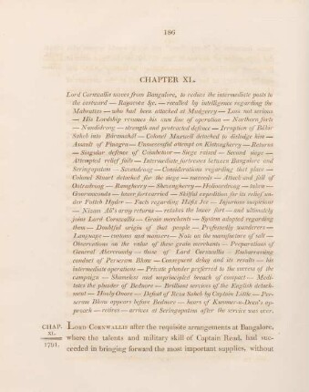 Chapter XL. Lord Cornwallis moves from Bangalore, to reduce the intermediate posts to the eastward - ...