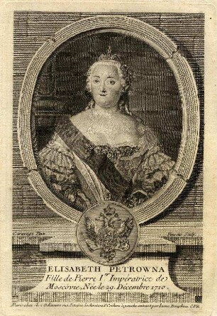 Bildnis von Elisabeth (1709-1762) Zarin von Russland