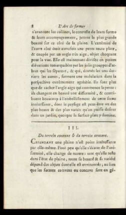 III. Du terrein convexe & du terrein concave.
