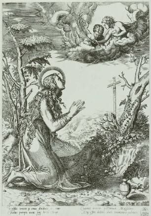 Die heilige Magdalena in der Wüste