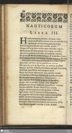 Nauticorum Liber III.