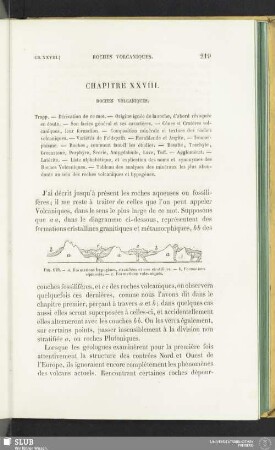 Chapitre XXVIII. Roches volcaniques