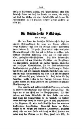 Die Rüdersdorfer Kalkberge