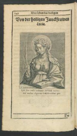 Von der heiligen Junckfrawen Lucia.