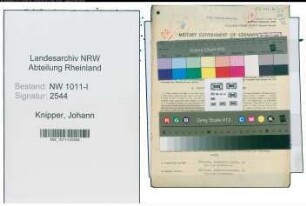 Entnazifizierung Johann Knipper , geb. 18.09.1887 (Elektroobermonteur)