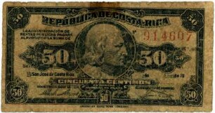 Geldschein, 50 Centimos, 1917 - 1921?
