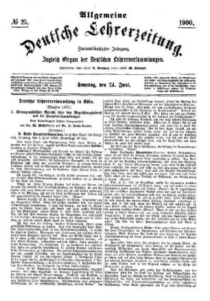 Deutsche Lehrerversammlung in Köln (Pfingsten 1900)