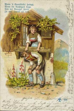 Wenn 's Gamsböckel springt [...]