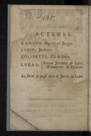 Acteurs.