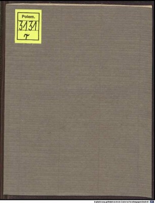 Eine Schrifft der Theologen zu Wittenberg an die Prediger zu Nürnberg, Anno 1540. Widder die Adiaphoristen geschrieben : daraus man sehr wol verstehen kan, wie fein gemess den vorigen iren Handeln sie itzt Adiaphorisiern, wie denn ihre ungrüntliche bericht unverschemt leuget