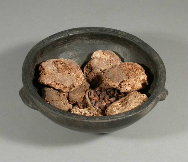 Clay bowl with biscuits