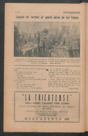Llegada de heridos al puerto de Las Palmas
