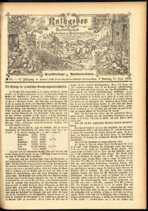 Ausgabe vom Sonntag, den 22. September 1901.