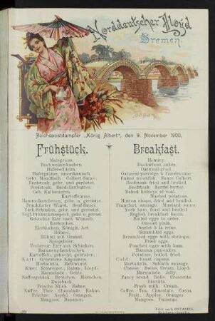 Frühstück auf der "König Albert"