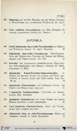 Japonika (Nr. 457-485)